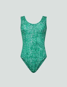 Iconic Scoop Neck Tank Bodysuit - Verde Mi Amor