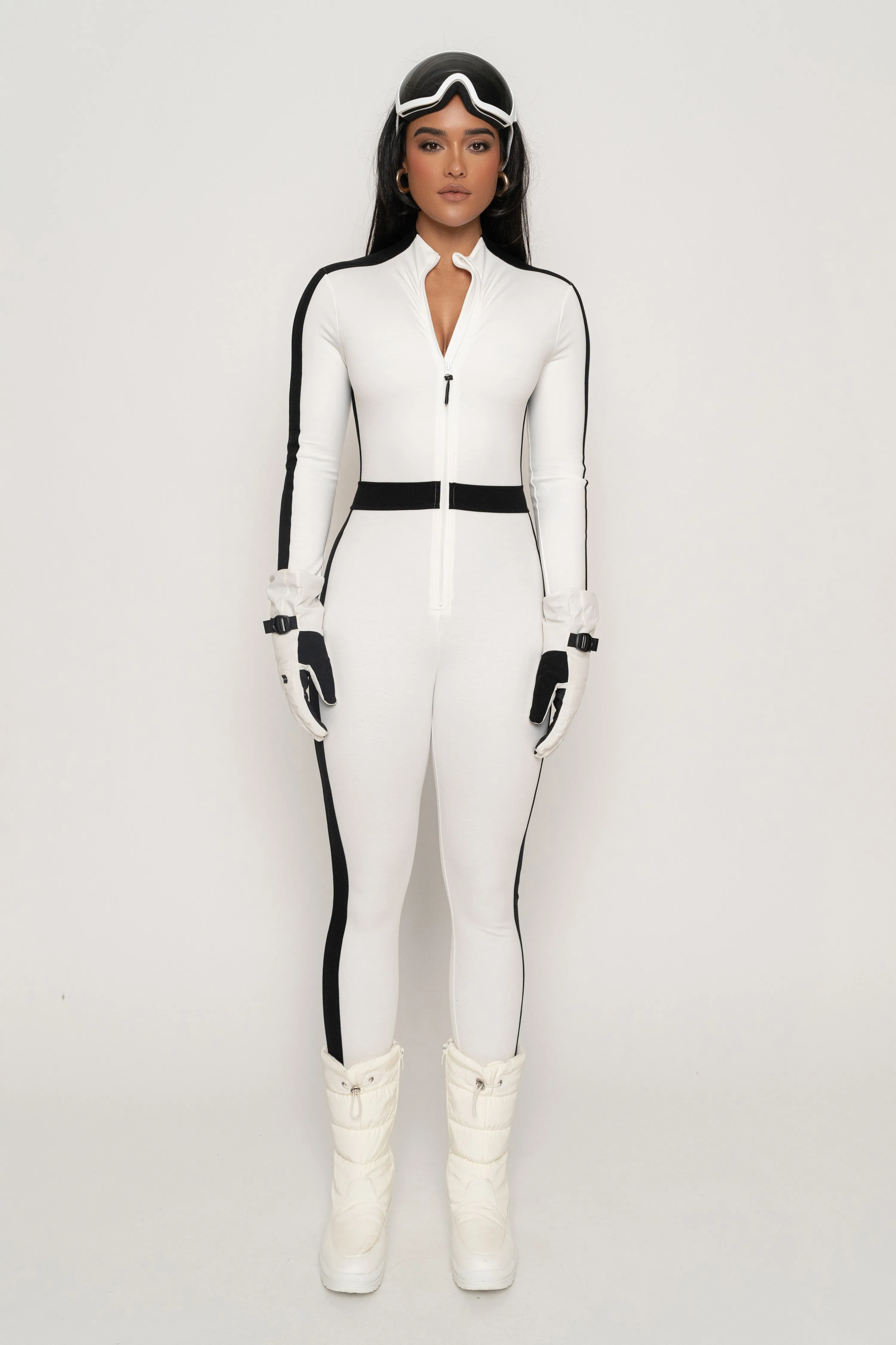 Ivory Off Limits Zipper Jumpsuit