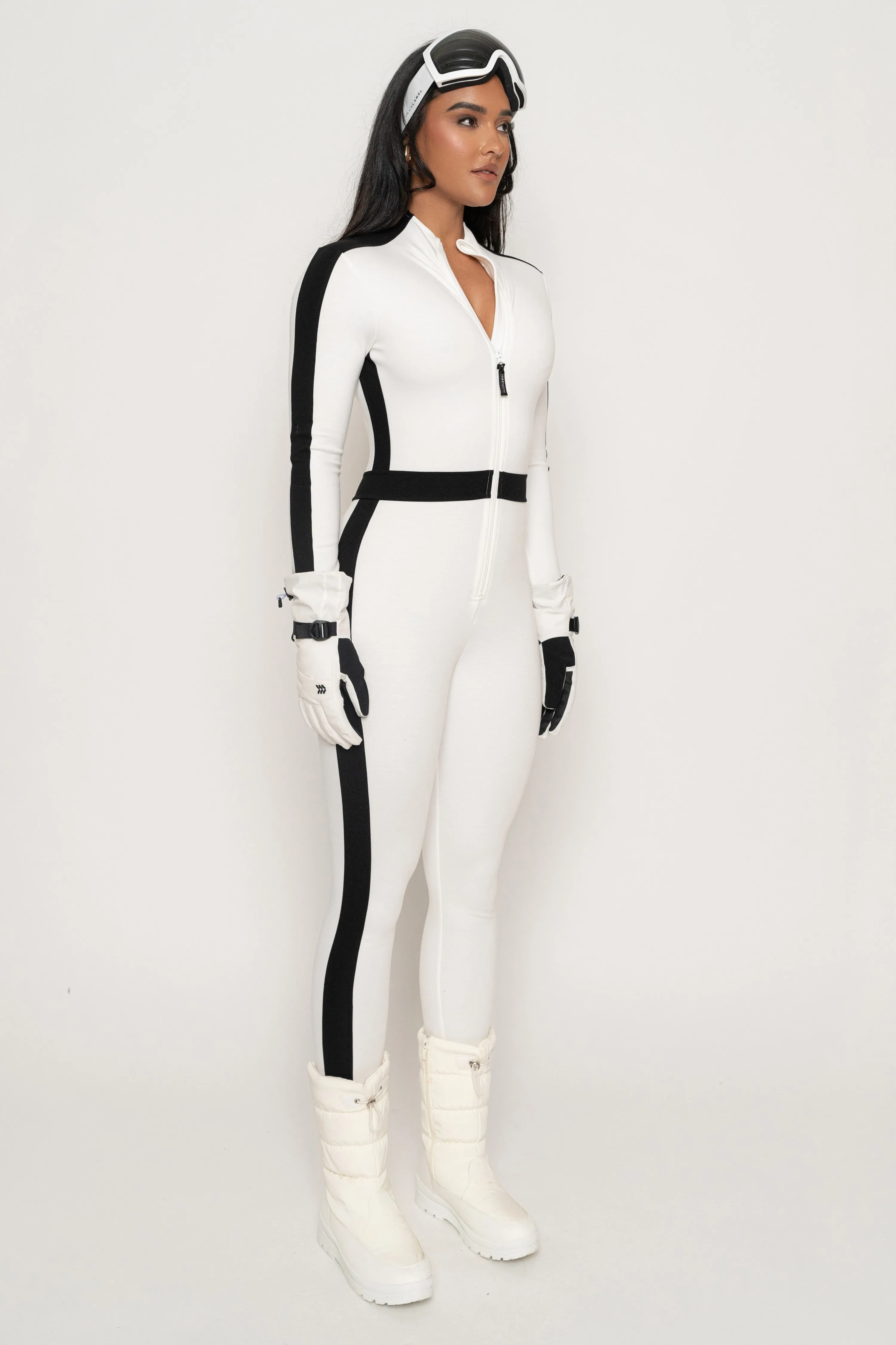 Ivory Off Limits Zipper Jumpsuit