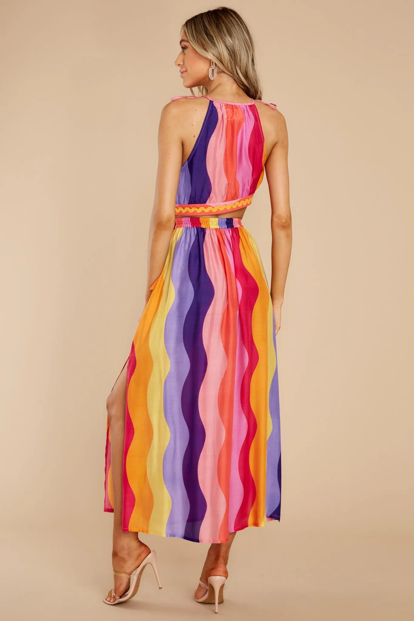 Janet Capri Multicolor Long Dress