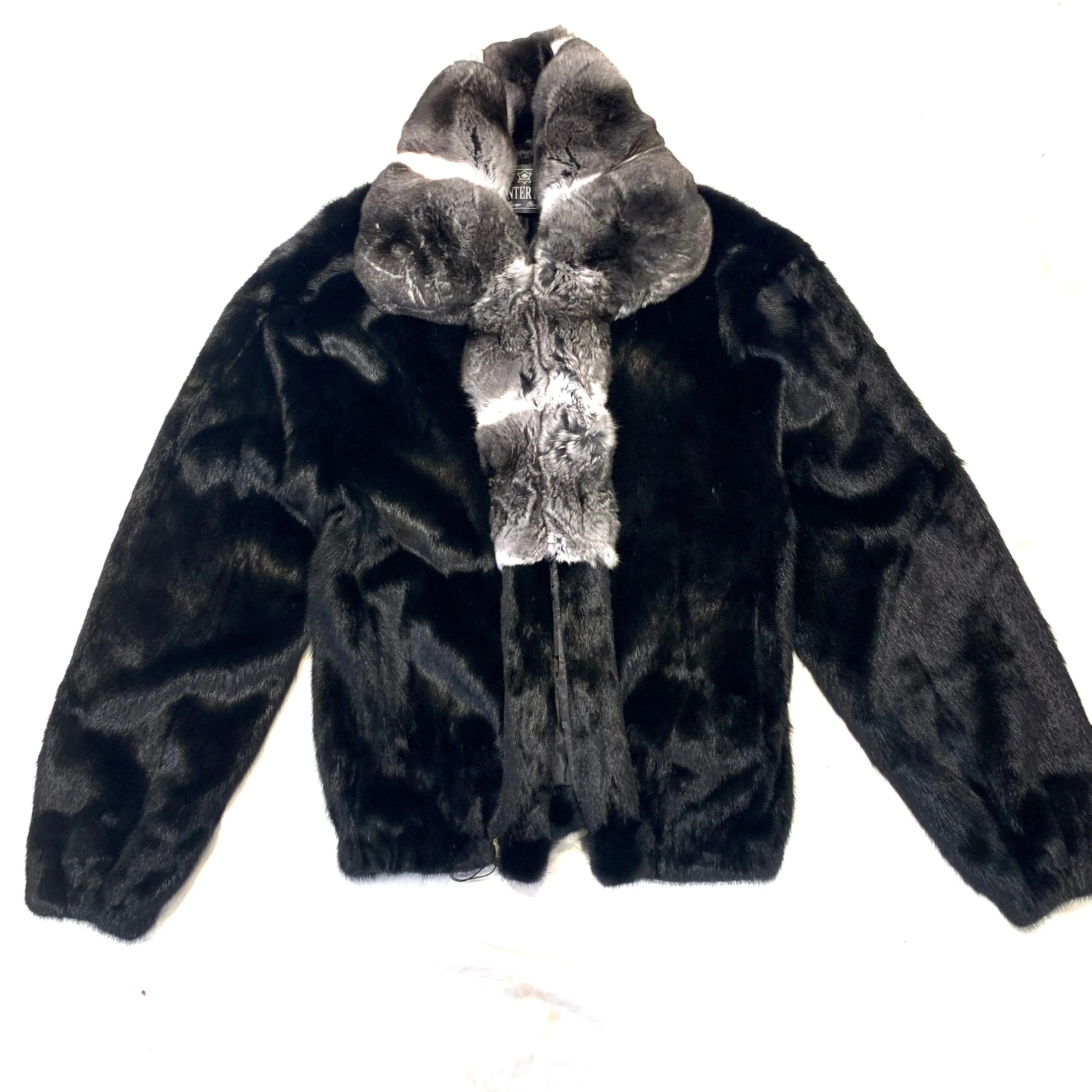 Kashani Chinchilla Collar Full Mink Fur Coat