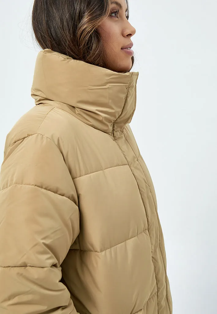 Kenza Puffer Coat - Lark beige