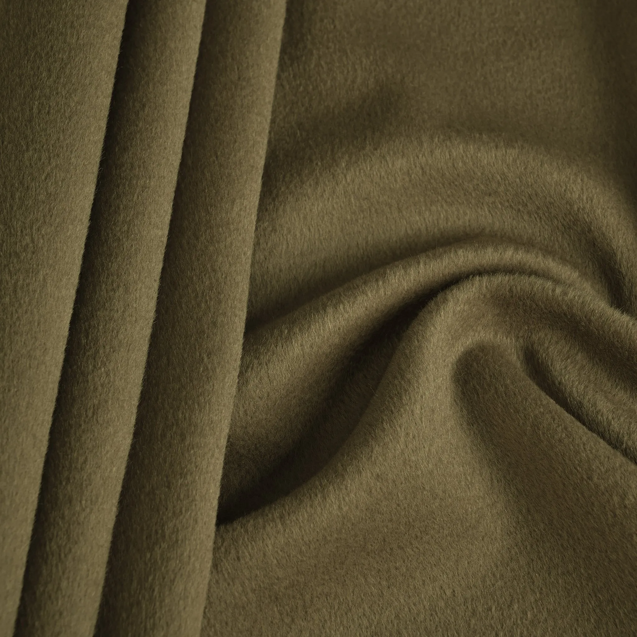 Khaki Beige Velour Coating Fabric 96097