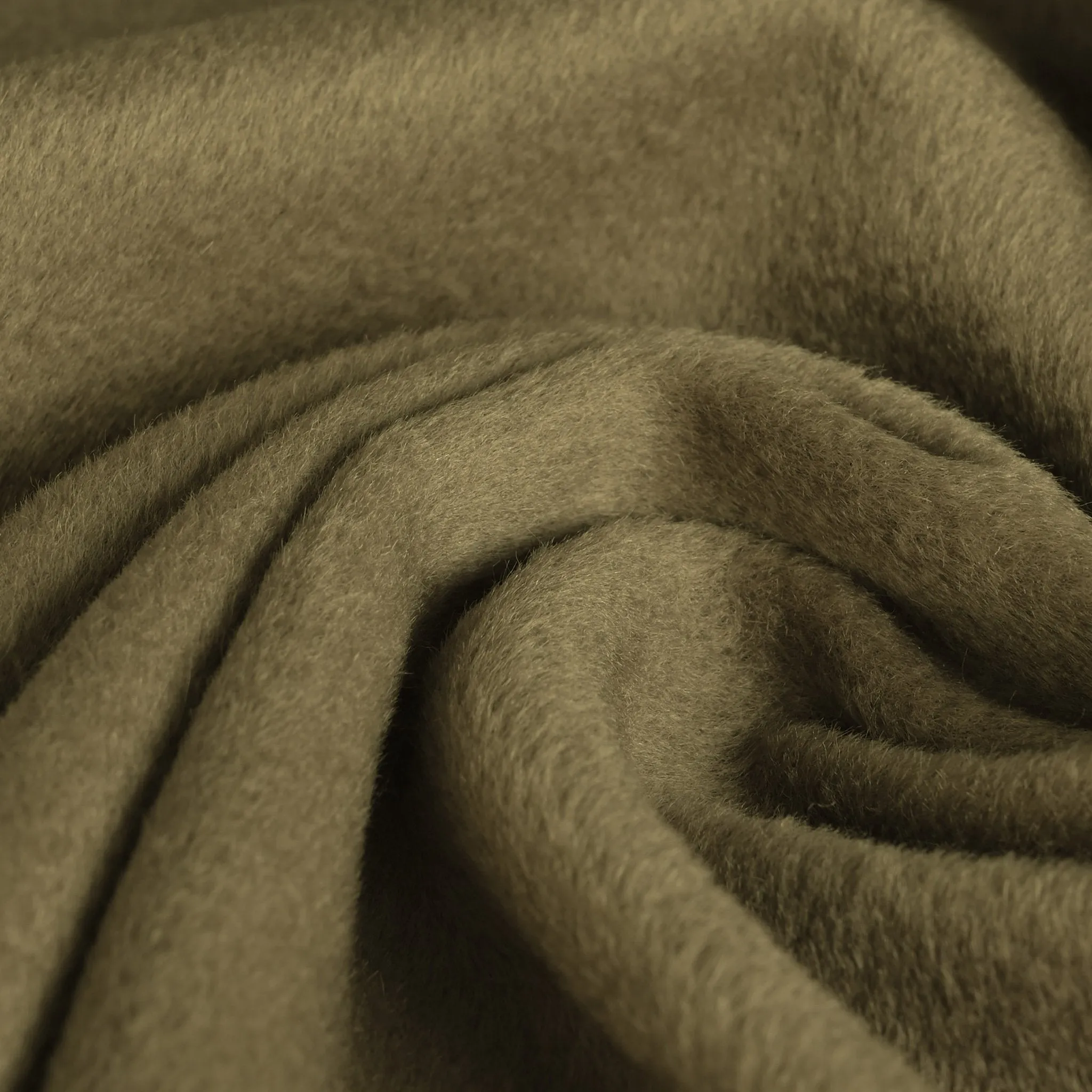 Khaki Beige Velour Coating Fabric 96097