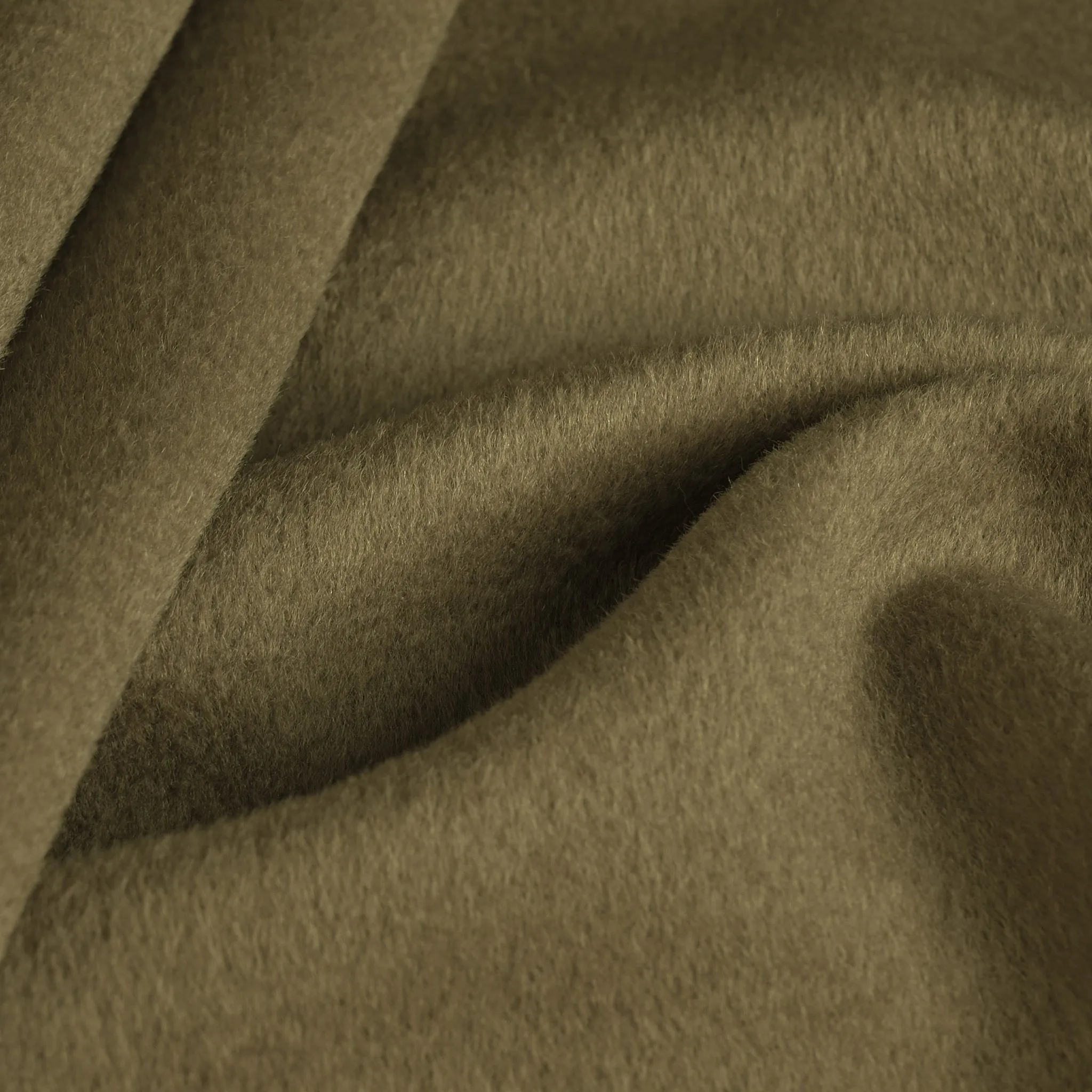 Khaki Beige Velour Coating Fabric 96097