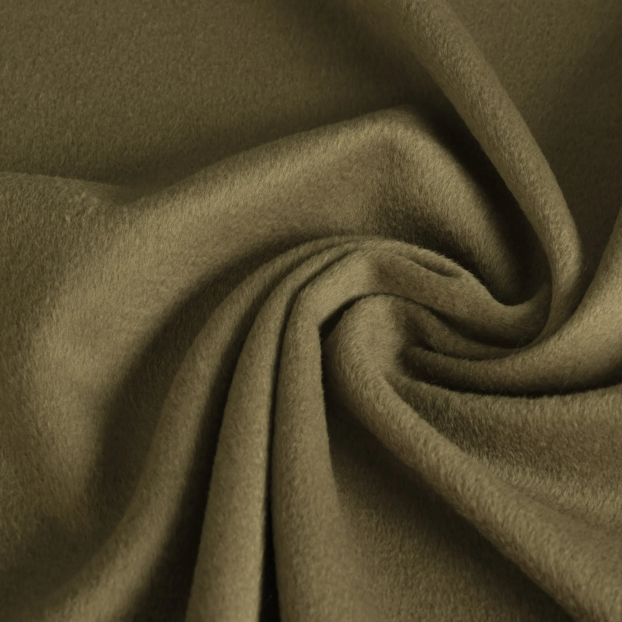 Khaki Beige Velour Coating Fabric 96097