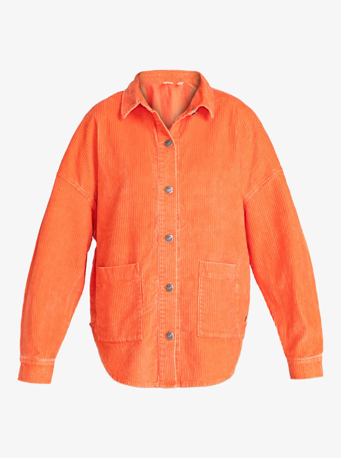 Kick Back Washed Corduroy Long Sleeve Overshirt - Tigerlily