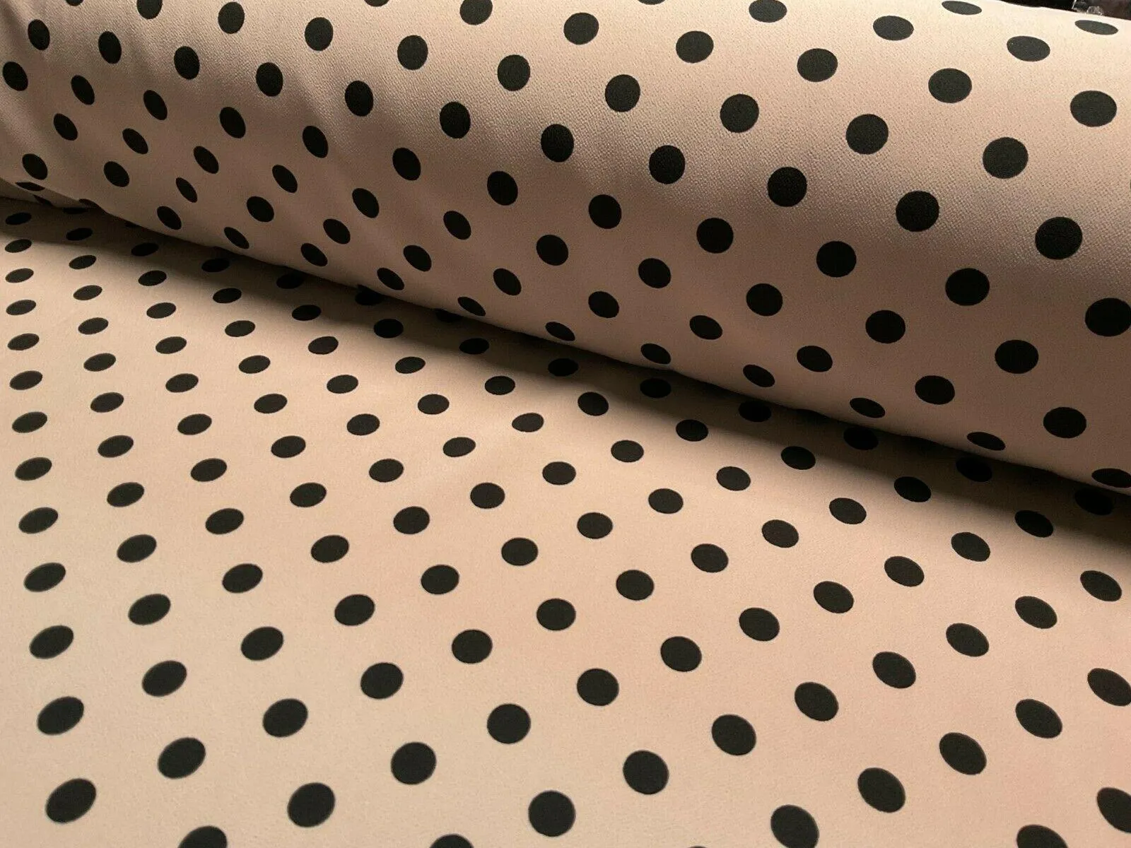 Koshibo Crepe De Chine Polka dot spot Printed Dress fabric 147 cm M1601