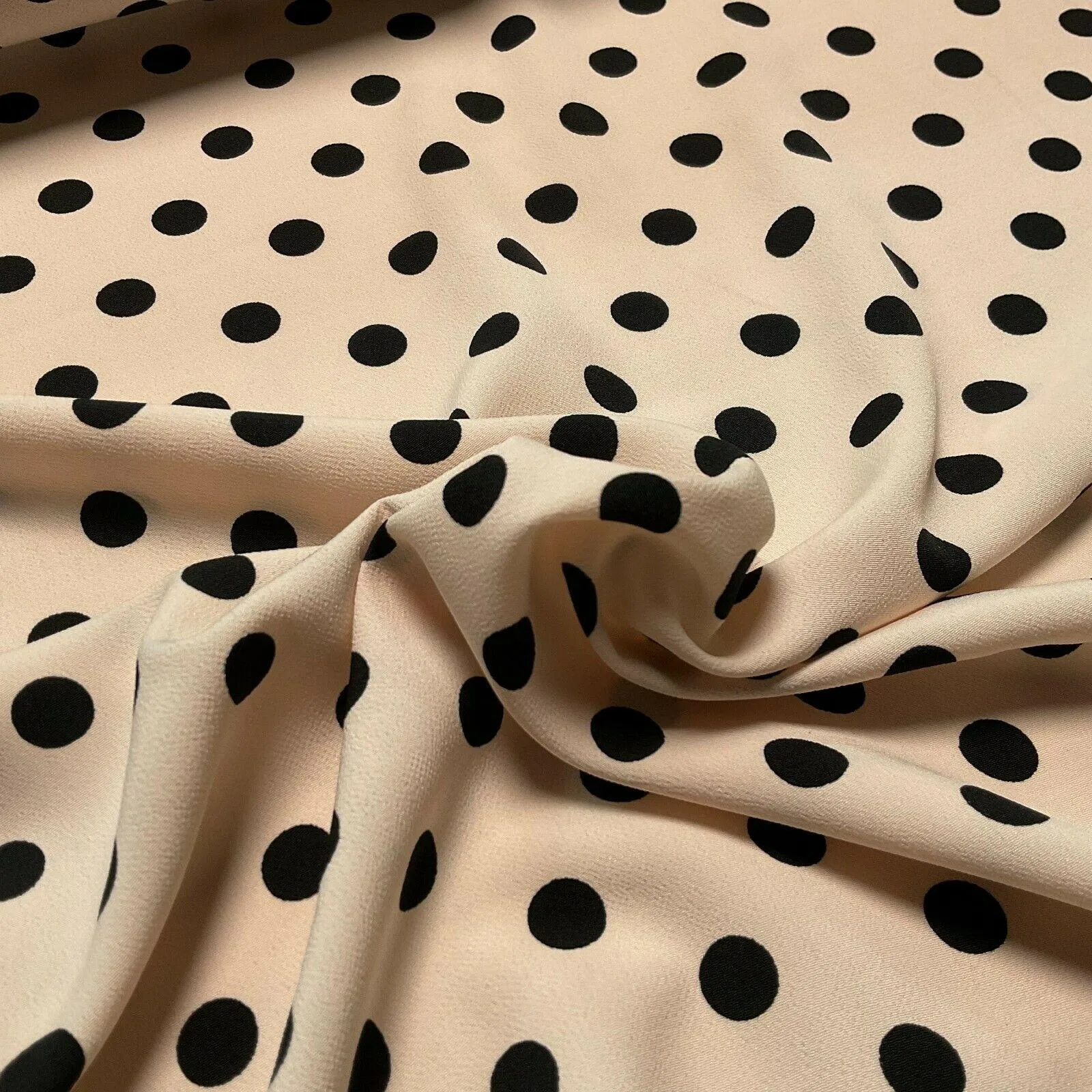 Koshibo Crepe De Chine Polka dot spot Printed Dress fabric 147 cm M1601