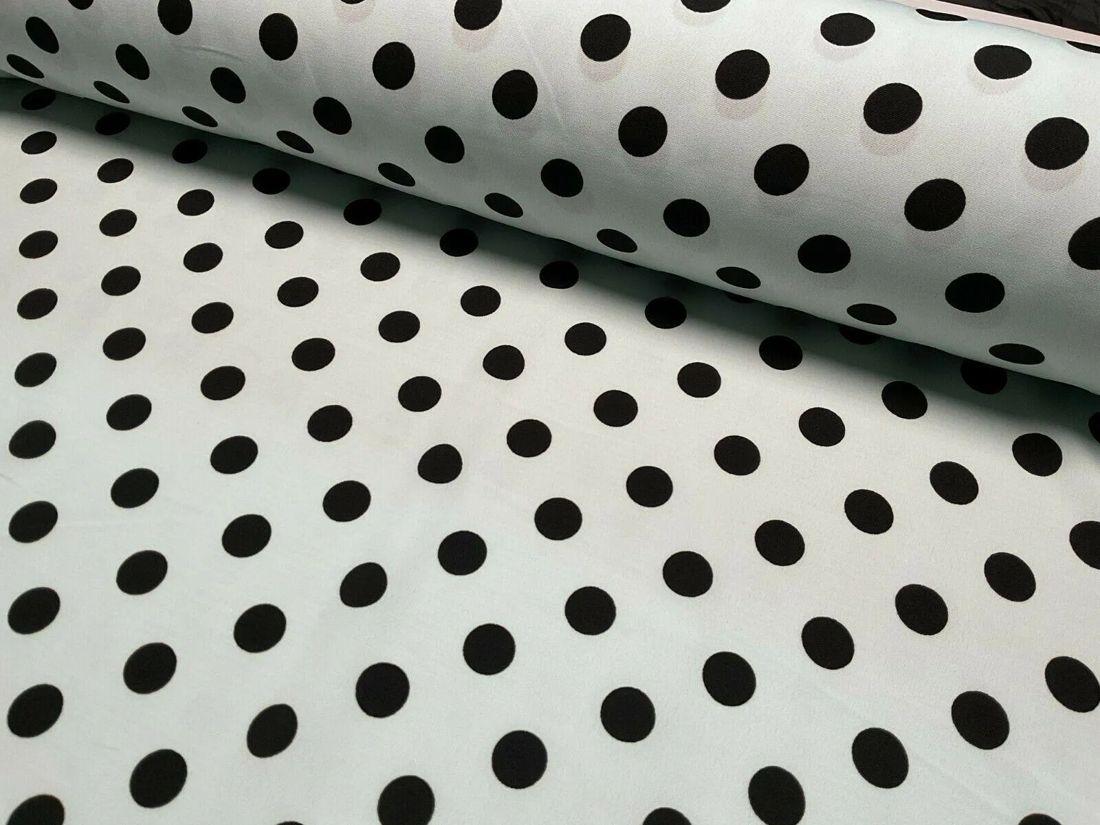 Koshibo Crepe De Chine Polka dot spot Printed Dress fabric 147 cm M1601