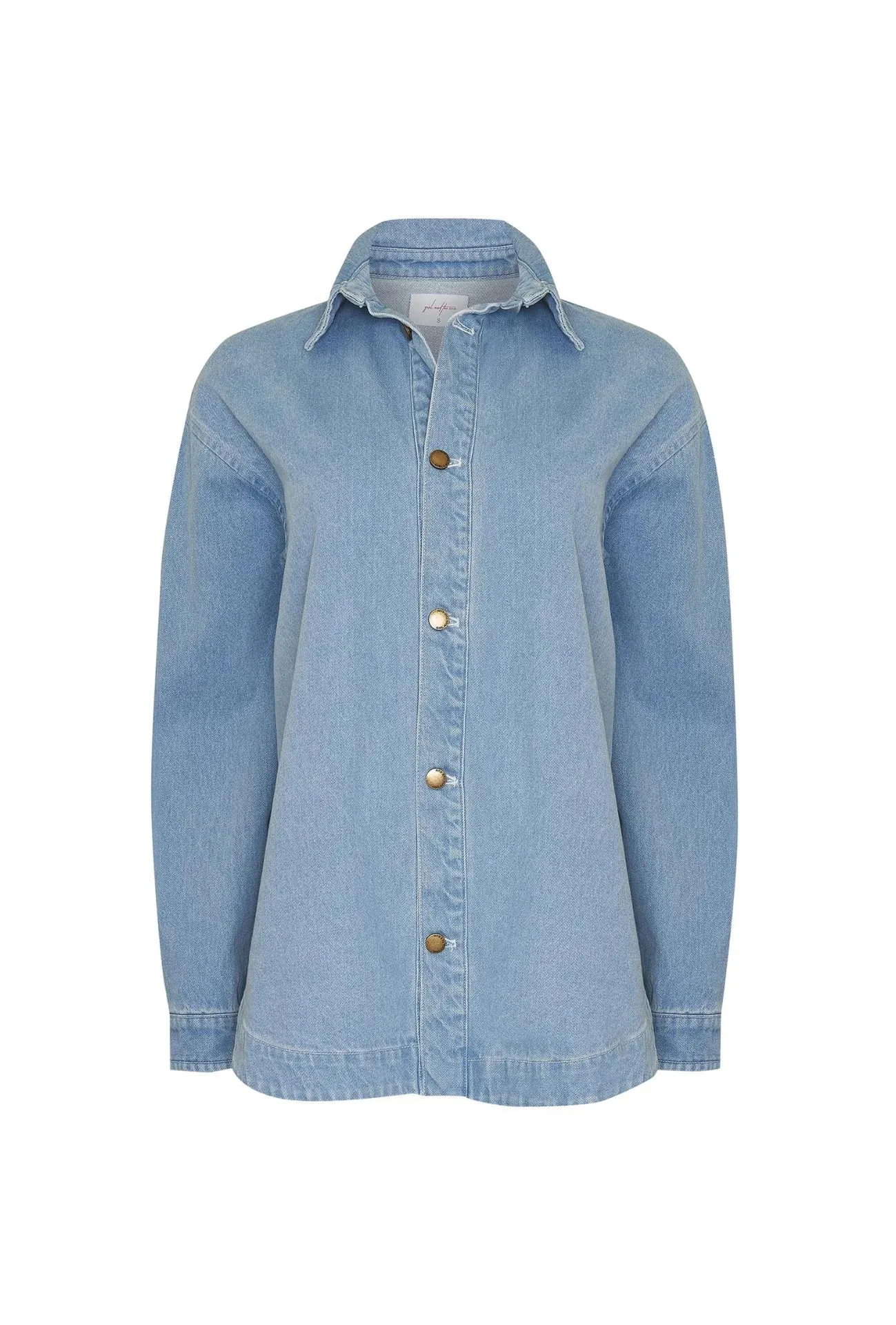 Leda Shacket - Light Blue Wash