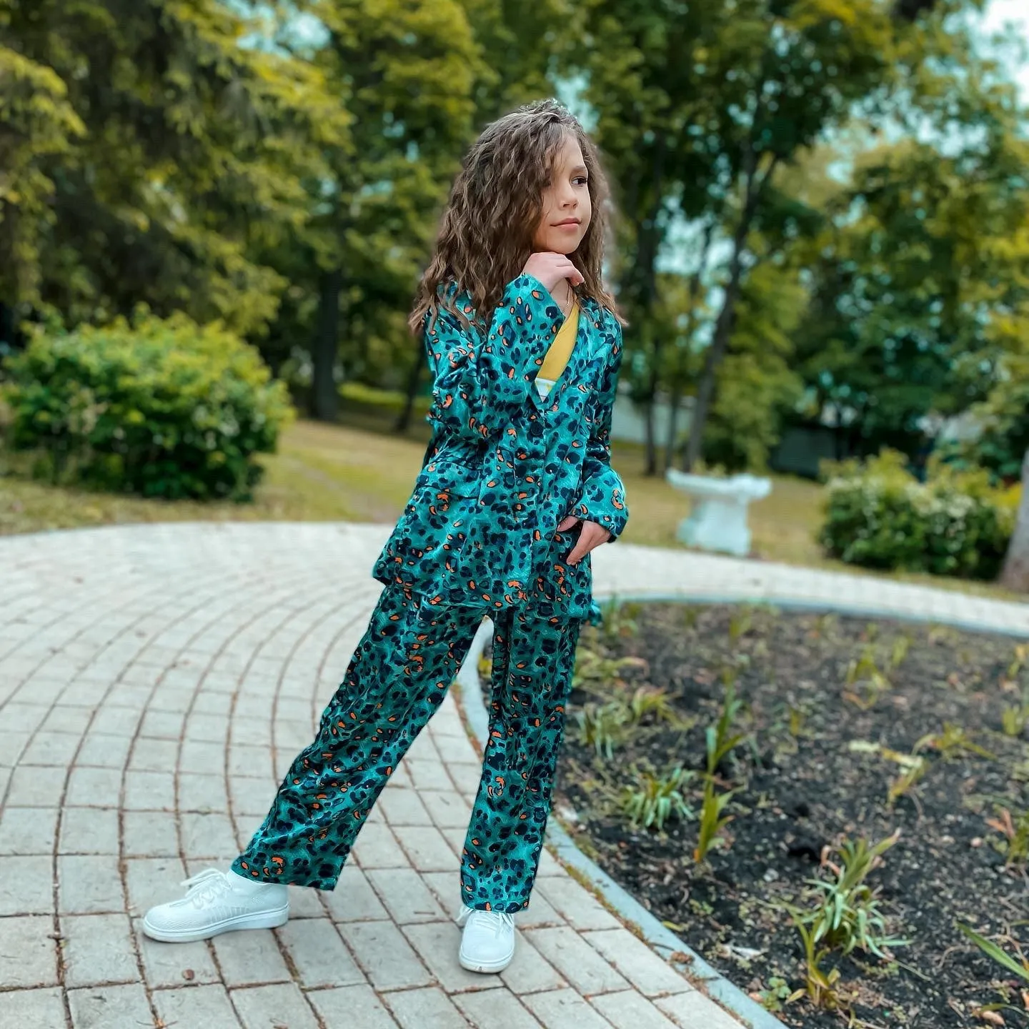 Leopard Print Coat Set 3T-14