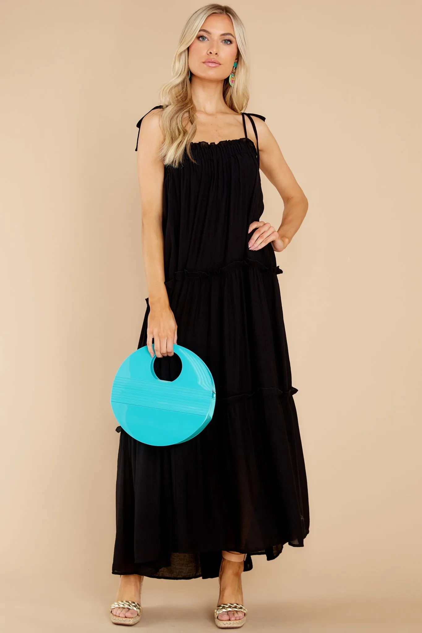 Light Up The Room Black Maxi Dress