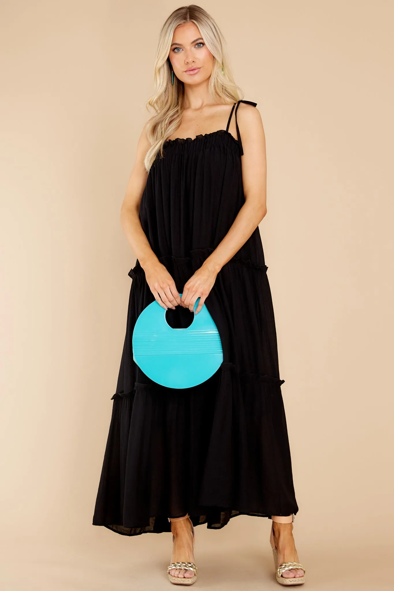 Light Up The Room Black Maxi Dress