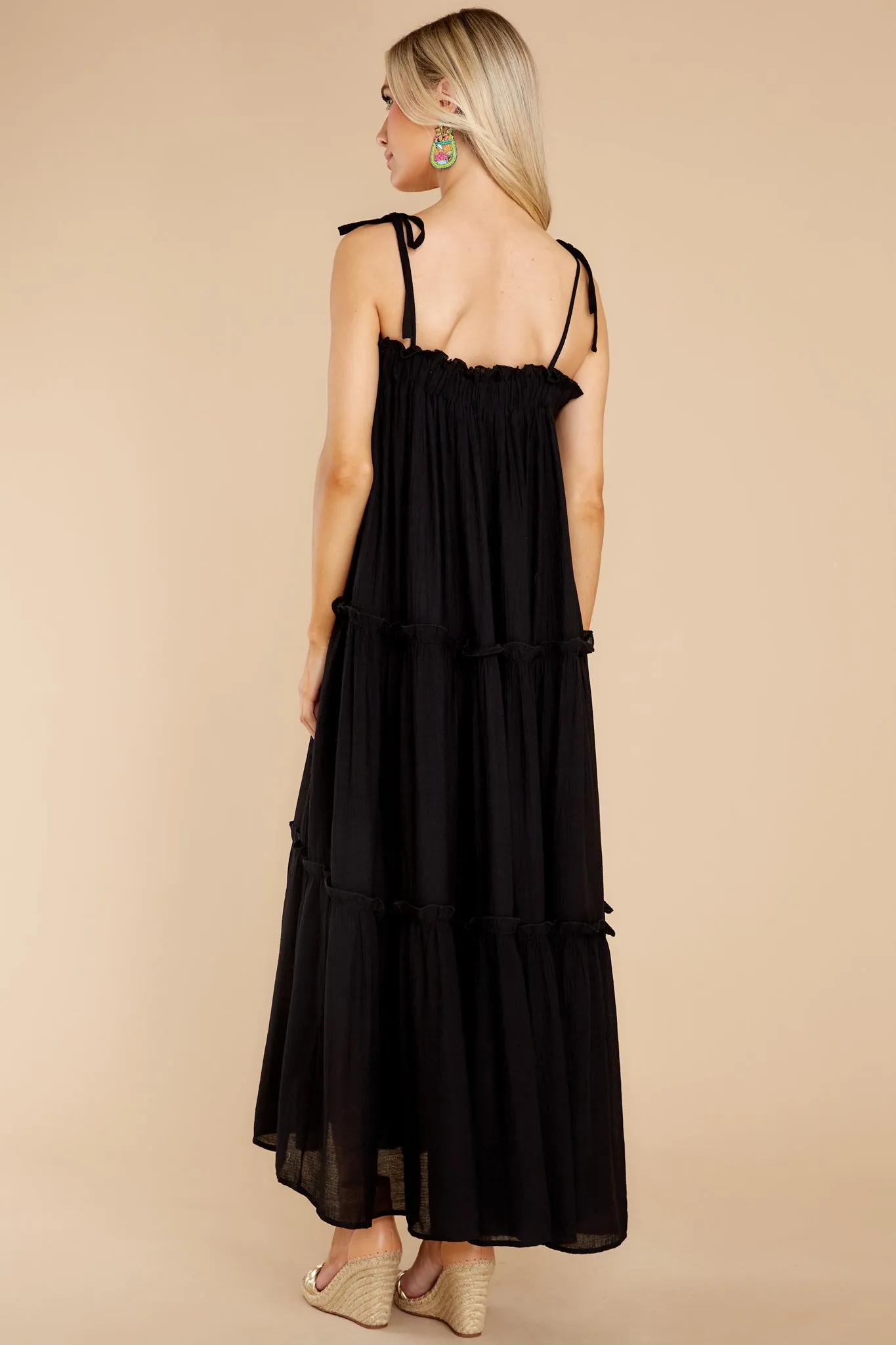 Light Up The Room Black Maxi Dress