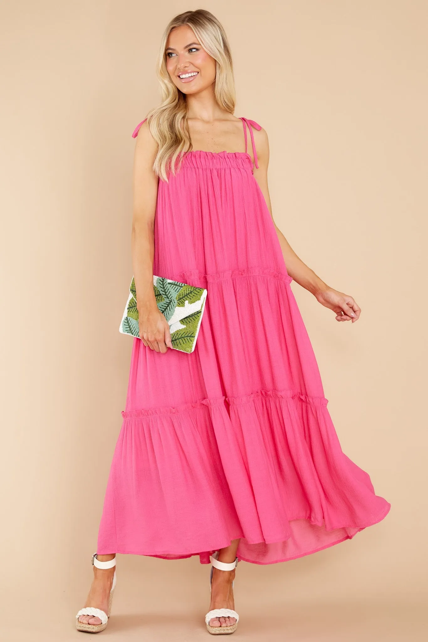 Light Up The Room Hot Pink Maxi Dress