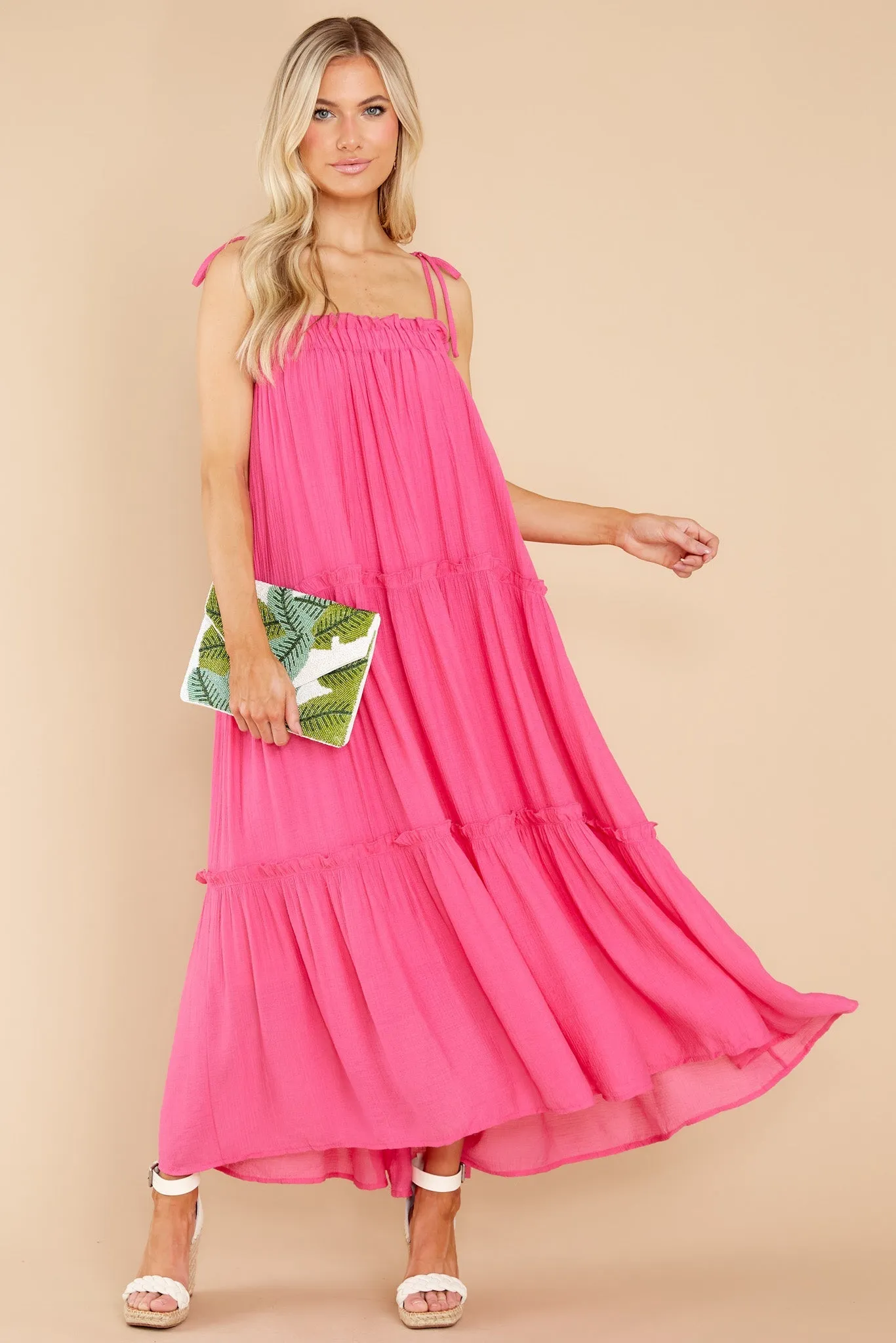 Light Up The Room Hot Pink Maxi Dress