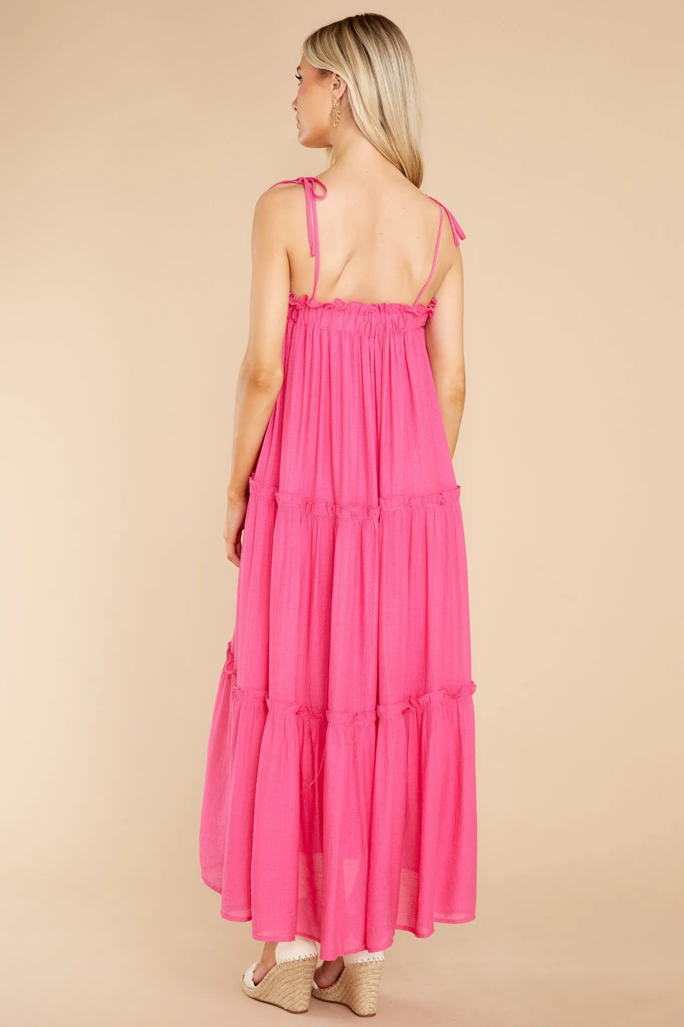 Light Up The Room Hot Pink Maxi Dress