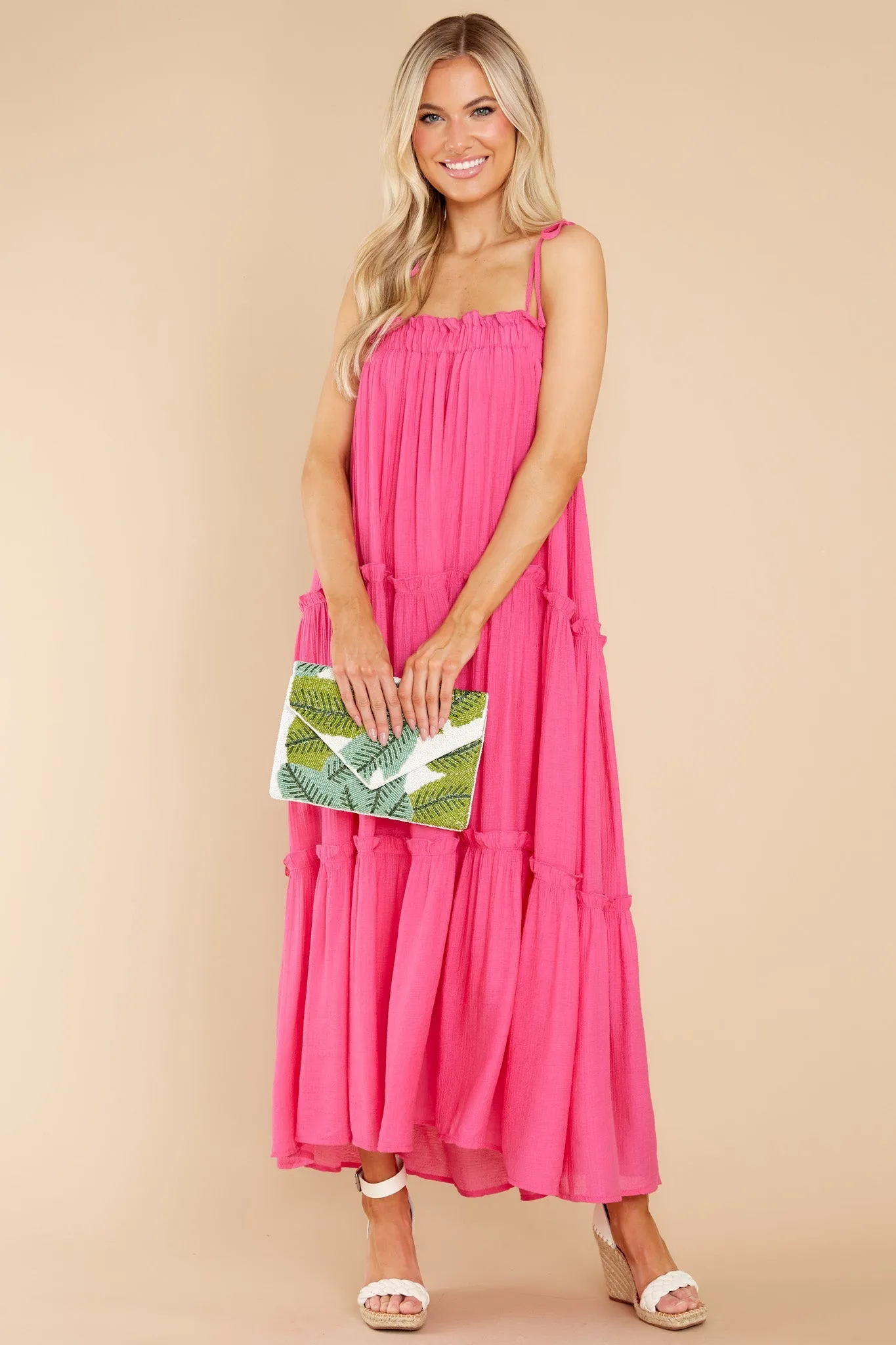 Light Up The Room Hot Pink Maxi Dress