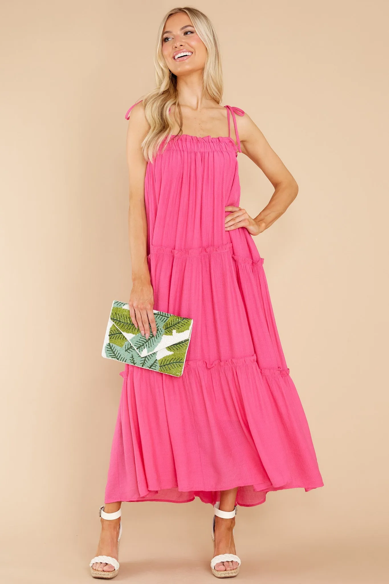 Light Up The Room Hot Pink Maxi Dress