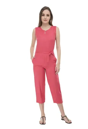 Manggo women crepe fabric jumpsuit