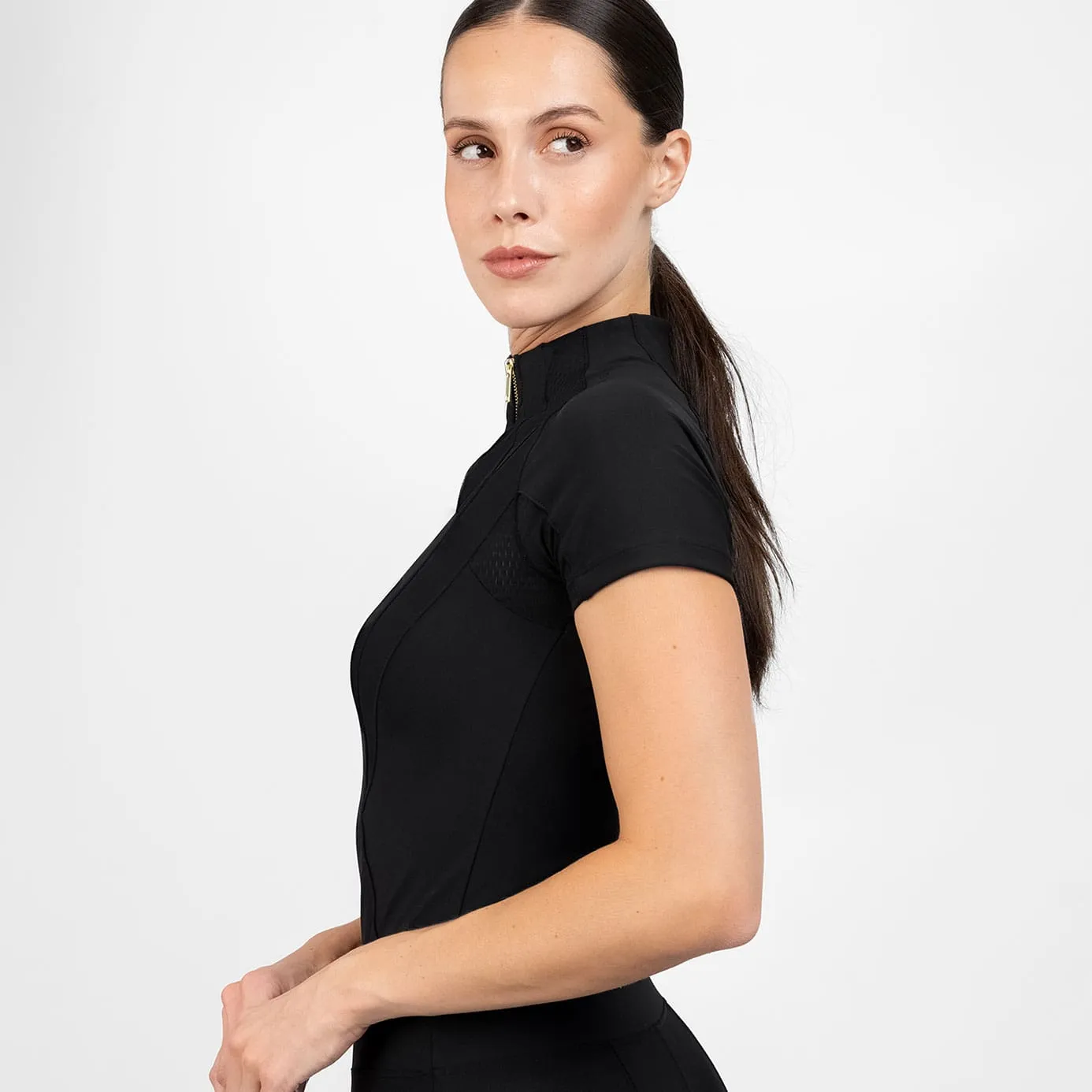 Maximilian Equestrian Frame Short Sleeve Base Layer - Black