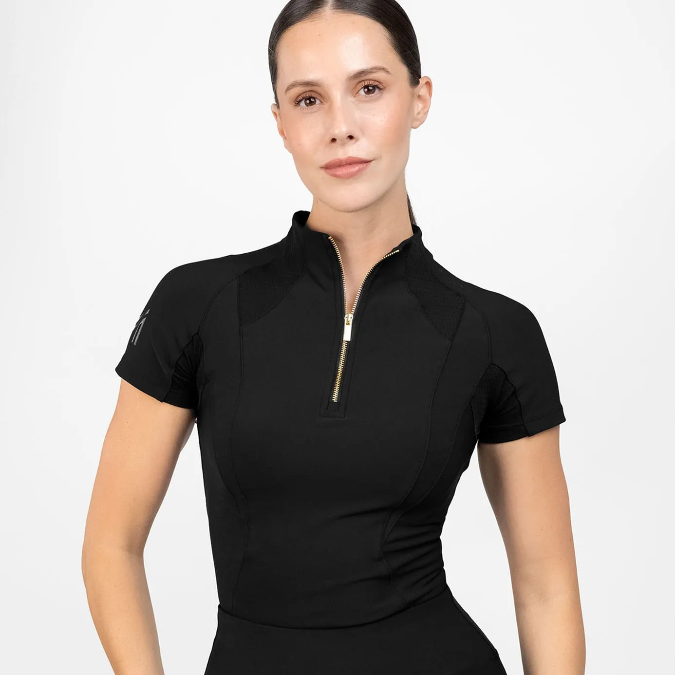 Maximilian Equestrian Frame Short Sleeve Base Layer - Black