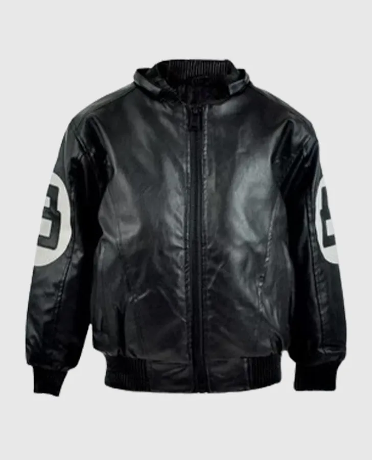 Men's 8 Ball Pool Bomber leather Jacket