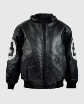 Men's 8 Ball Pool Bomber leather Jacket