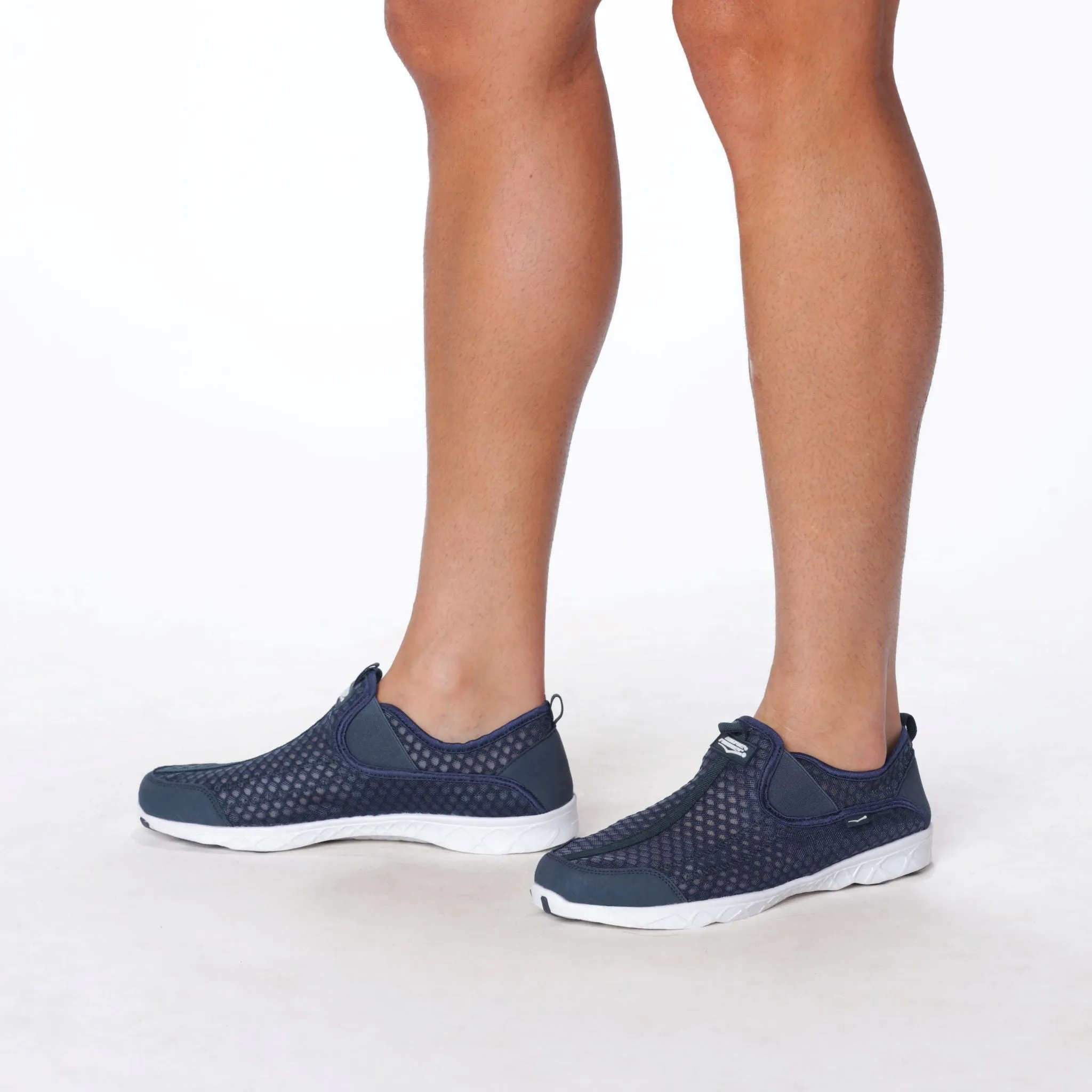 Men's Aqua Slip-On Navy