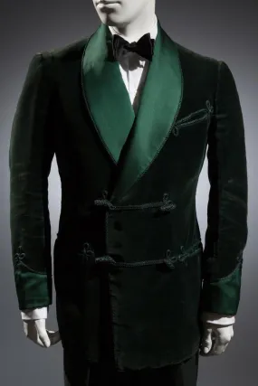 Men's Elegant Jacket Green Velvet Blazers Jacket Host Evening Party Wear Coat