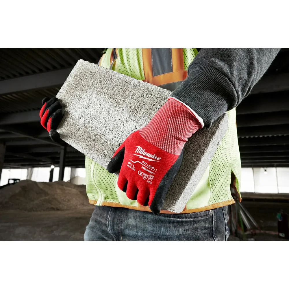 Milwaukee 48-22-8900B 12PK Cut 1 Dipped Gloves – S [A1]