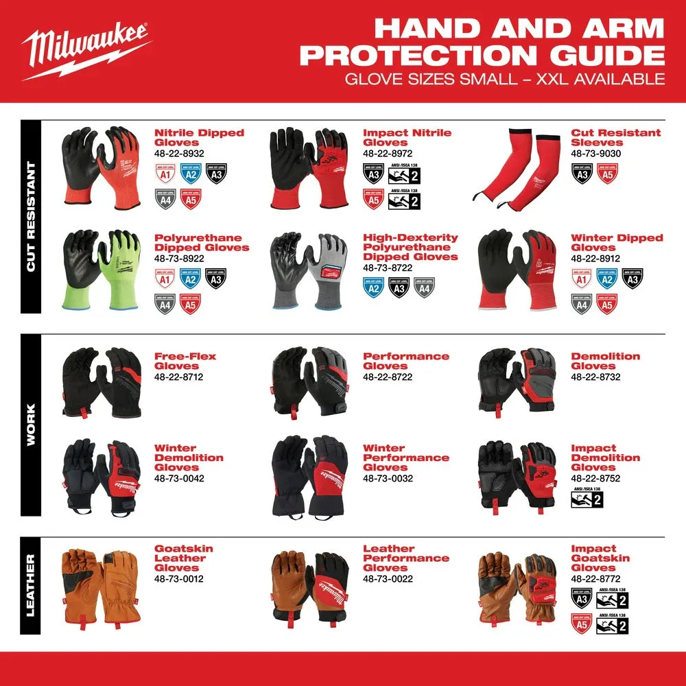 Milwaukee 48-22-8900B 12PK Cut 1 Dipped Gloves – S [A1]