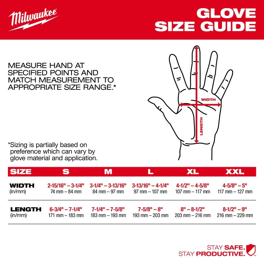 Milwaukee 48-22-8900B 12PK Cut 1 Dipped Gloves – S [A1]