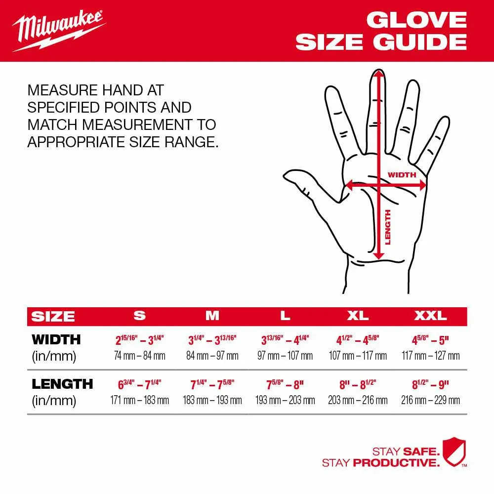 Milwaukee 48-73-8734B High Dexterity A3 Polyurethane Dipped Gloves - 2XL