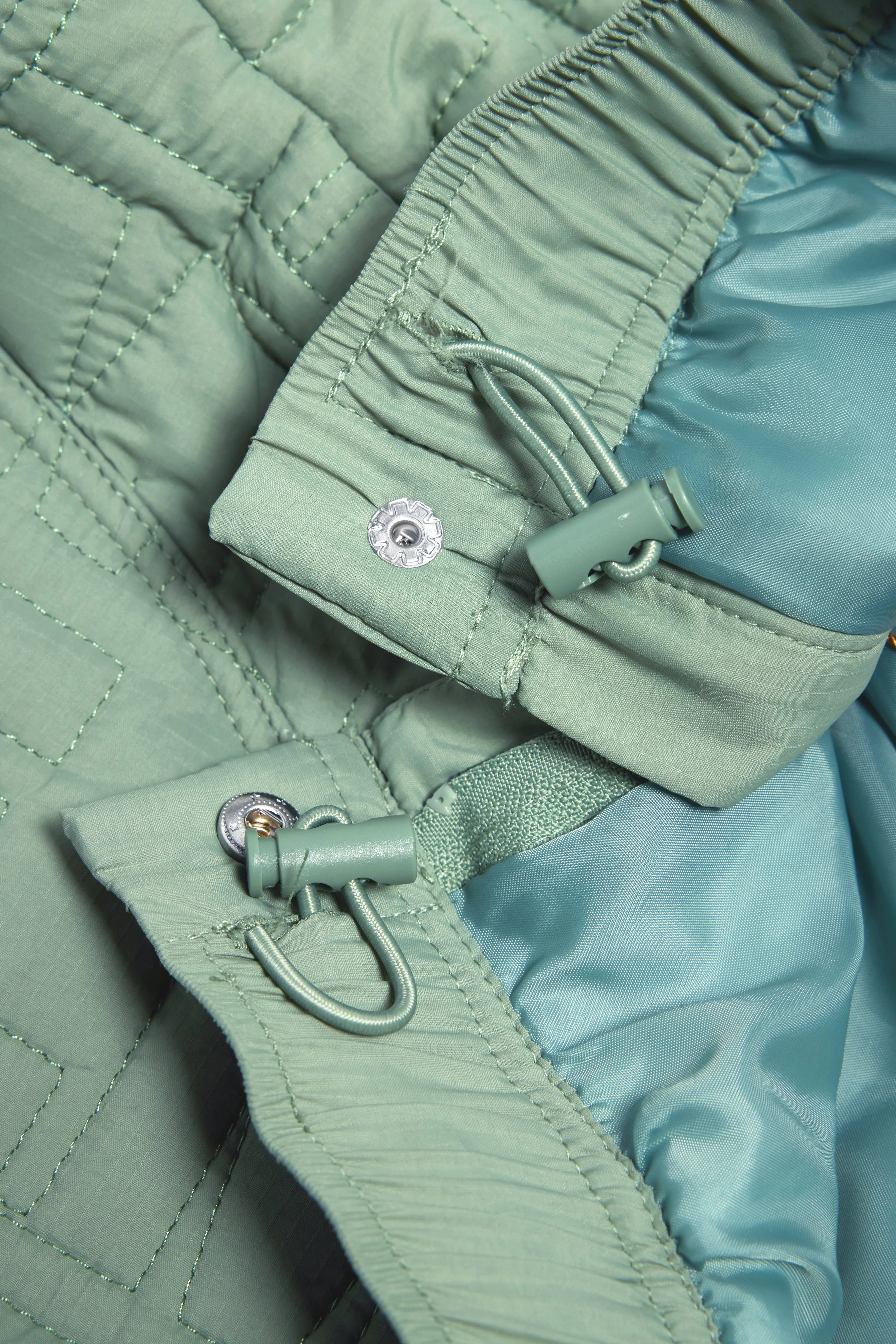 Monogram Quilted Puff Tech Pant - Sage