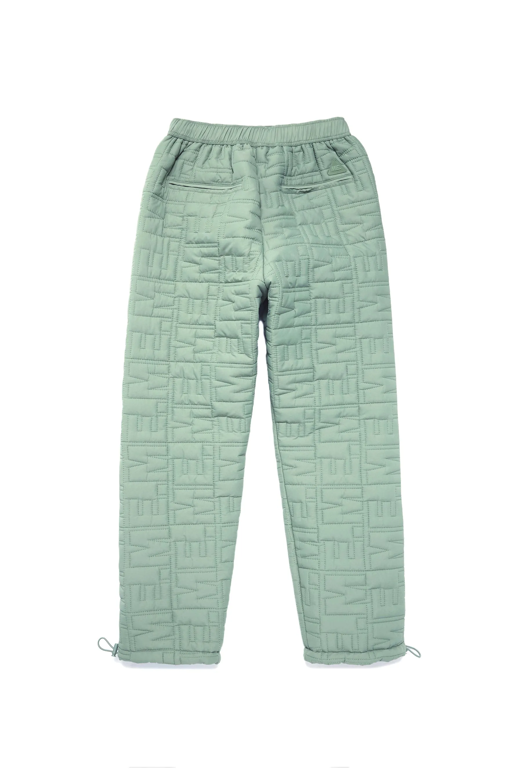 Monogram Quilted Puff Tech Pant - Sage