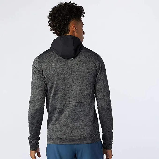 New Balance | Impact Run Heat Grid Hoodie | Men's | Heather Charcoal