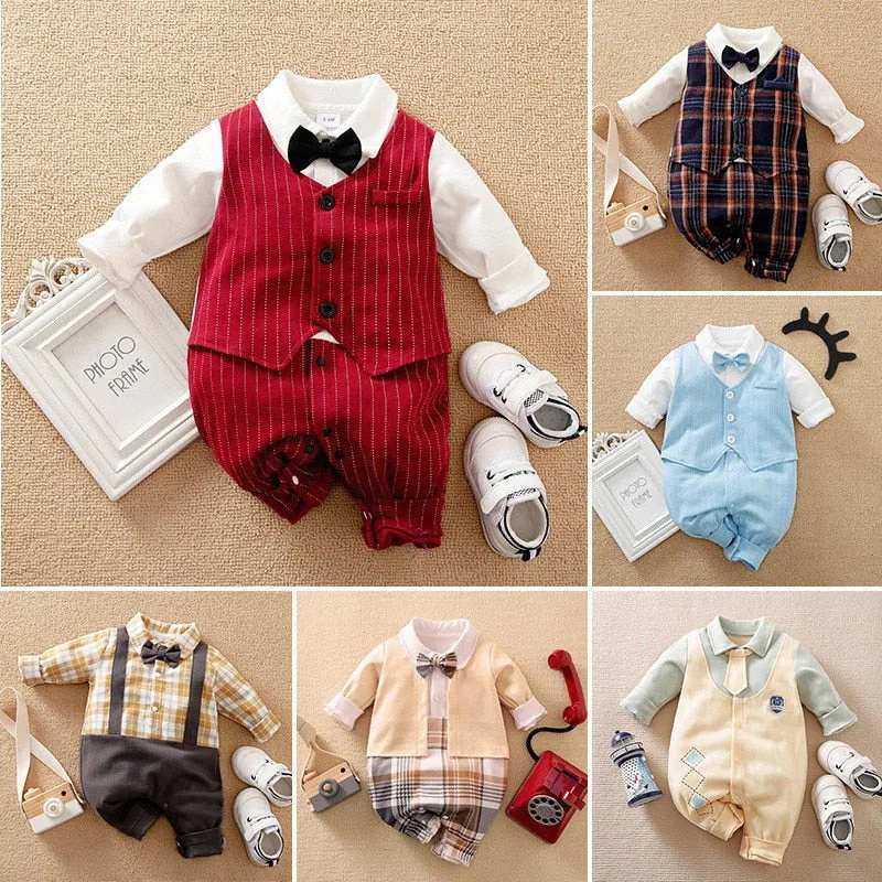 Newborn Baby Gentleman Jumpsuit