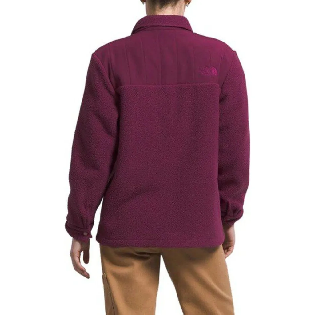 North Face NWT Cragmont Fleece Shacket In Boysenberry/ Pink Moss - Size XXL