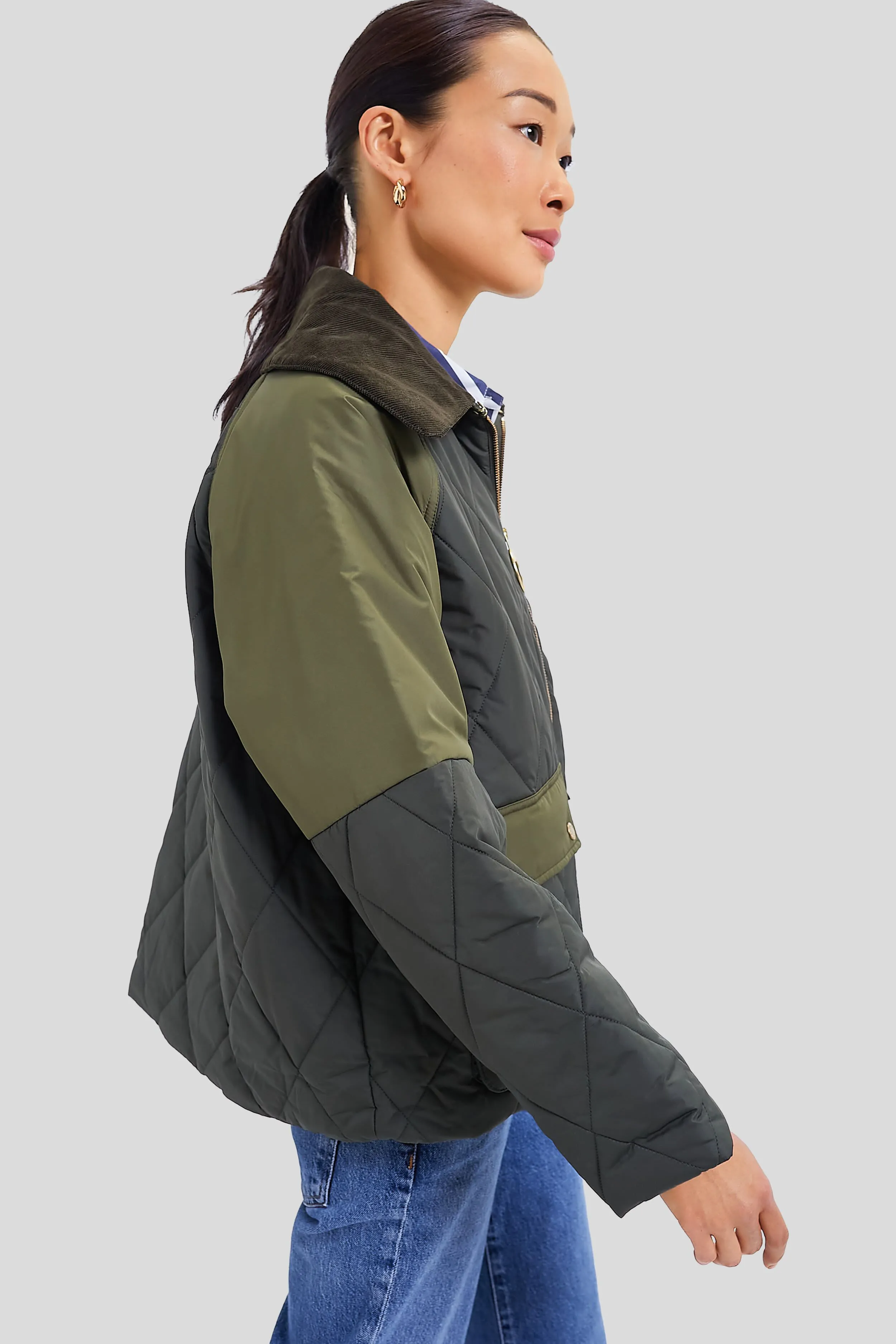 Olive Milby Quilted Jacket