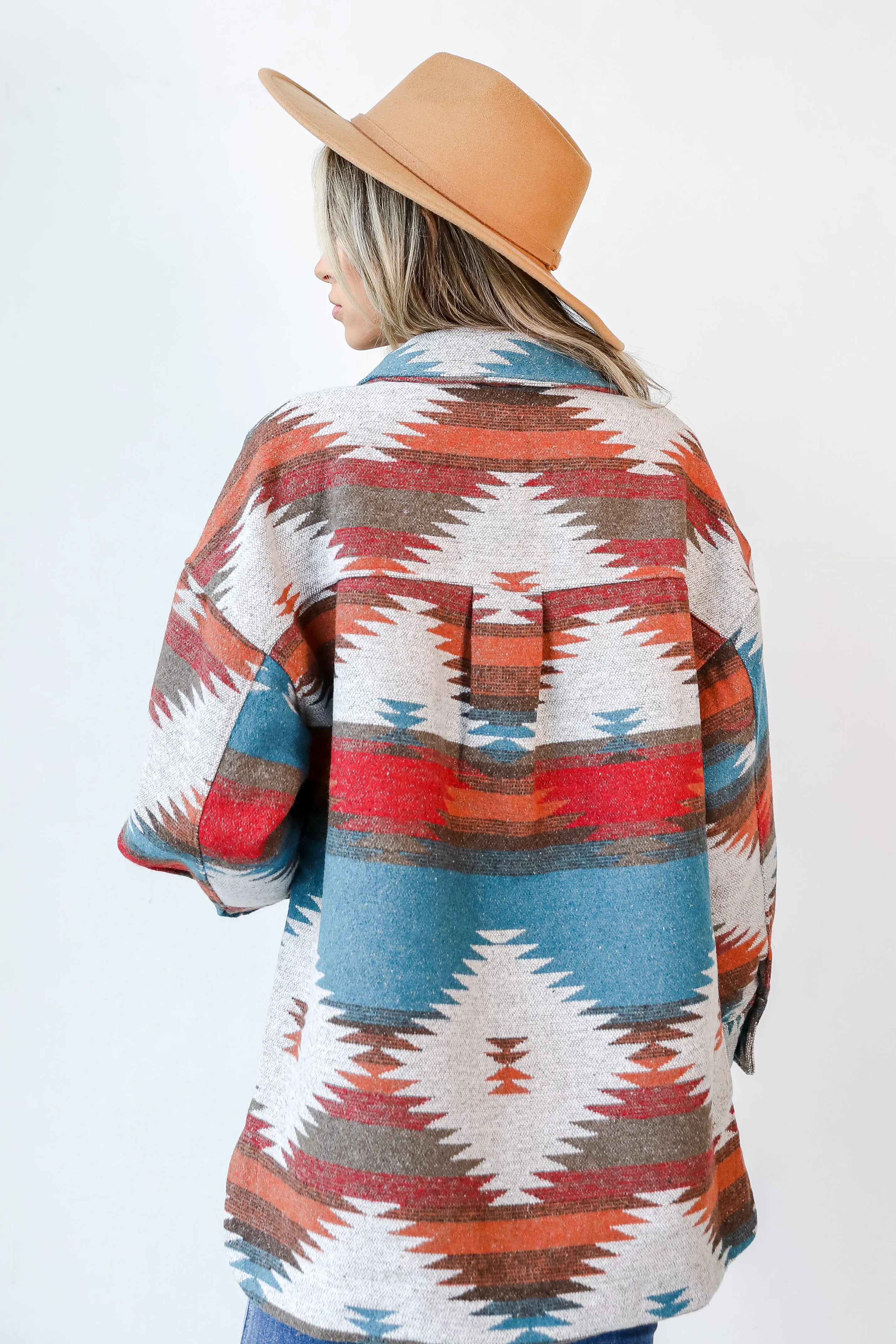 On The Frontier Aztec Shacket