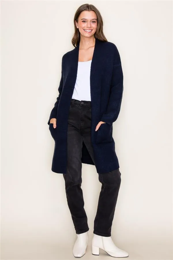 Open Pocket Cardigan Coats - 3 Colors!