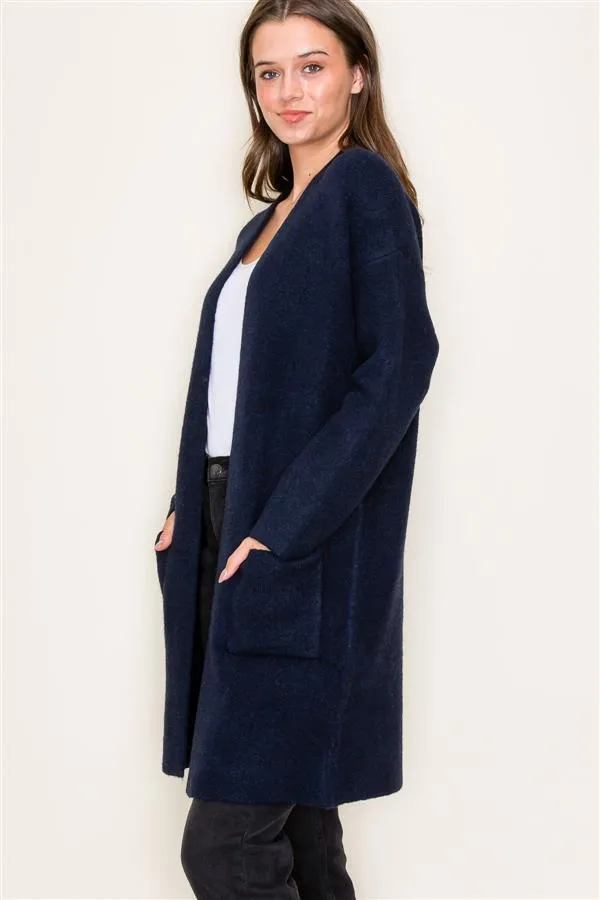 Open Pocket Cardigan Coats - 3 Colors!