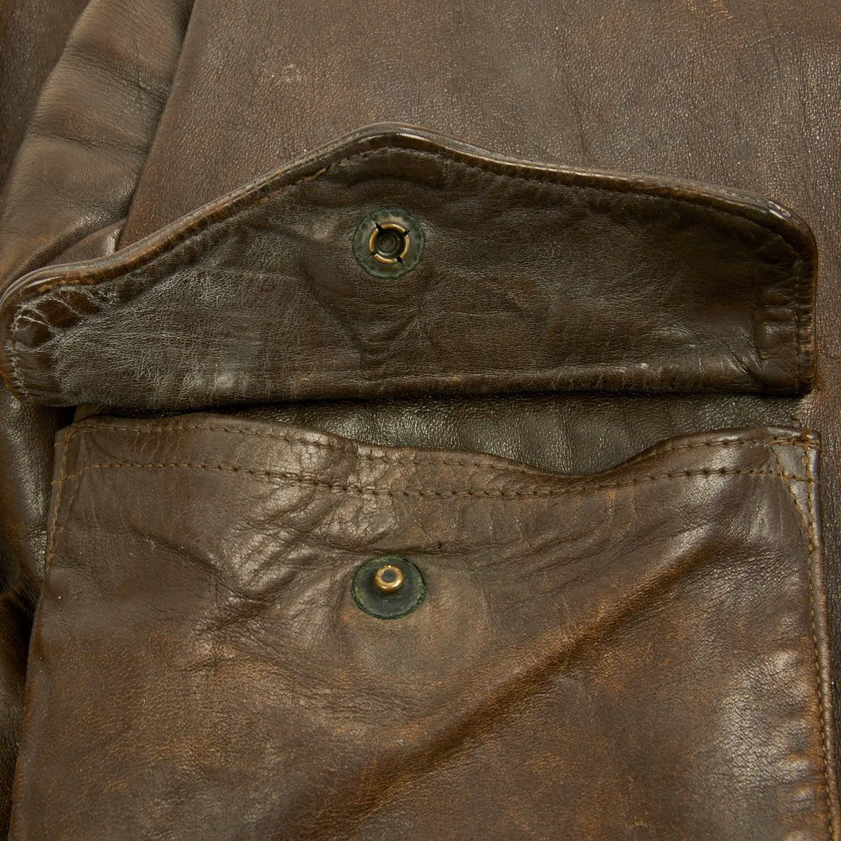 Original U.S. WWII B-24 Liberator Duration Baby Named Leather A-2 Jacket with Medal Grouping