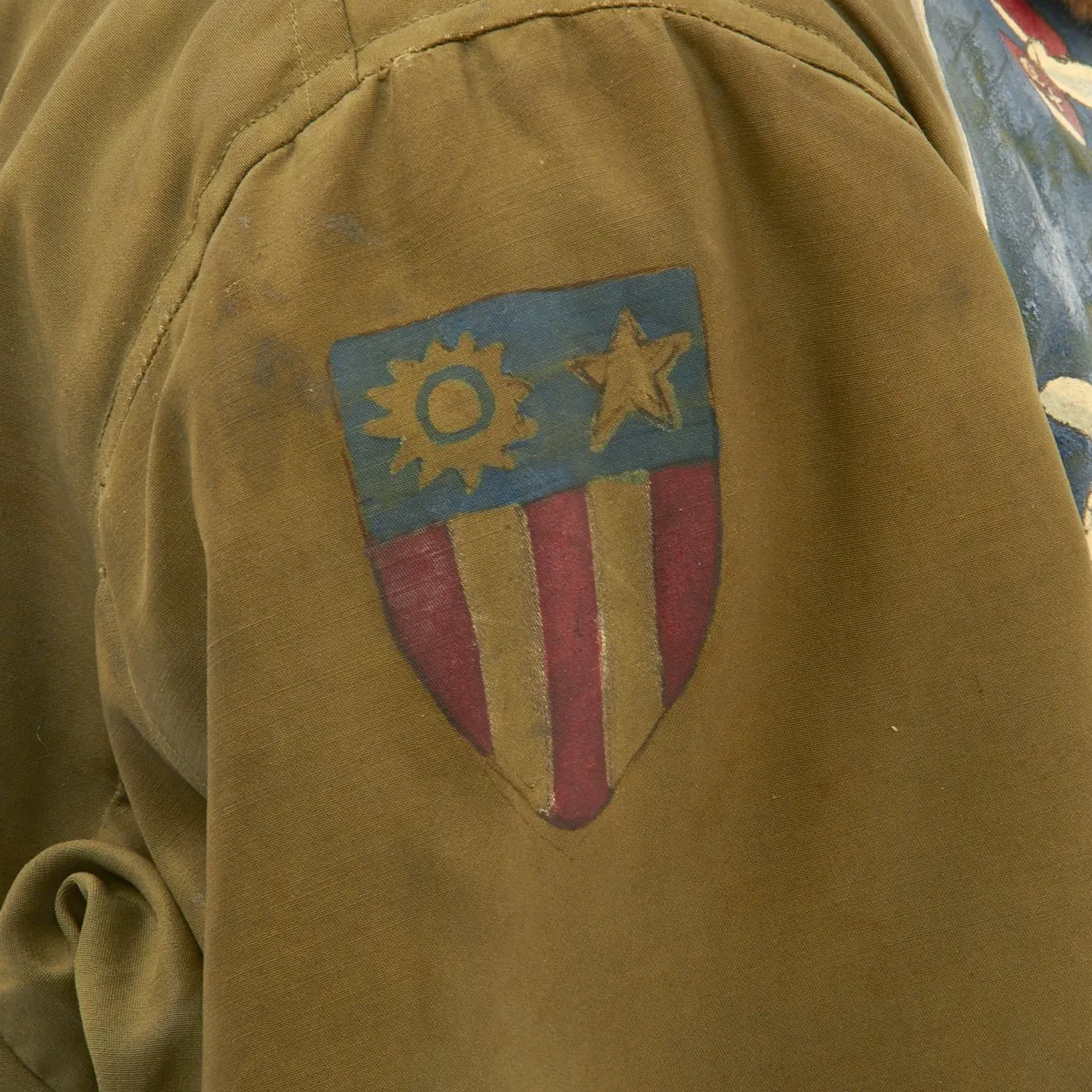 Original U.S. WWII Jolly Rogers 90th Bomb Group Moby Dick 320th Bomb Squadron Named B-15 Jacket