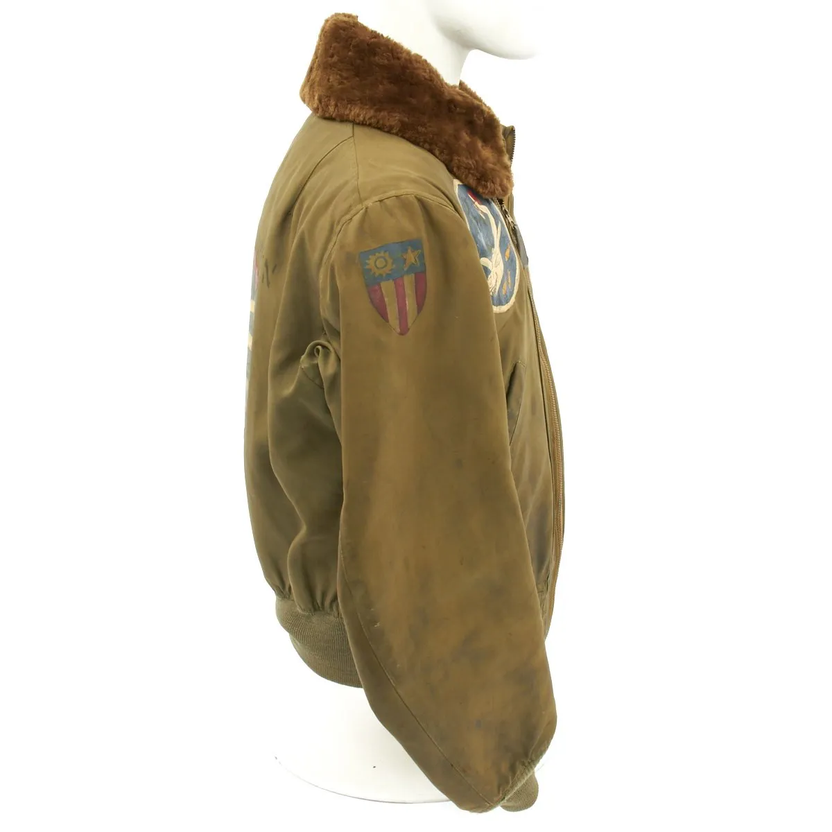 Original U.S. WWII Jolly Rogers 90th Bomb Group Moby Dick 320th Bomb Squadron Named B-15 Jacket