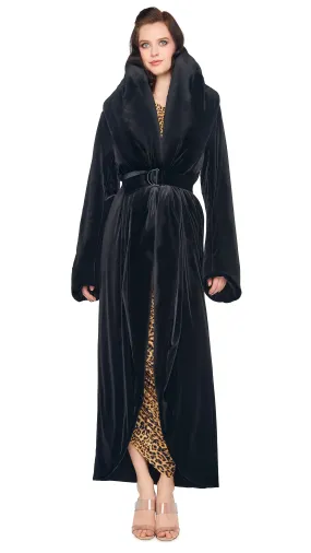 OS SHAWL COLLAR MAXI COAT