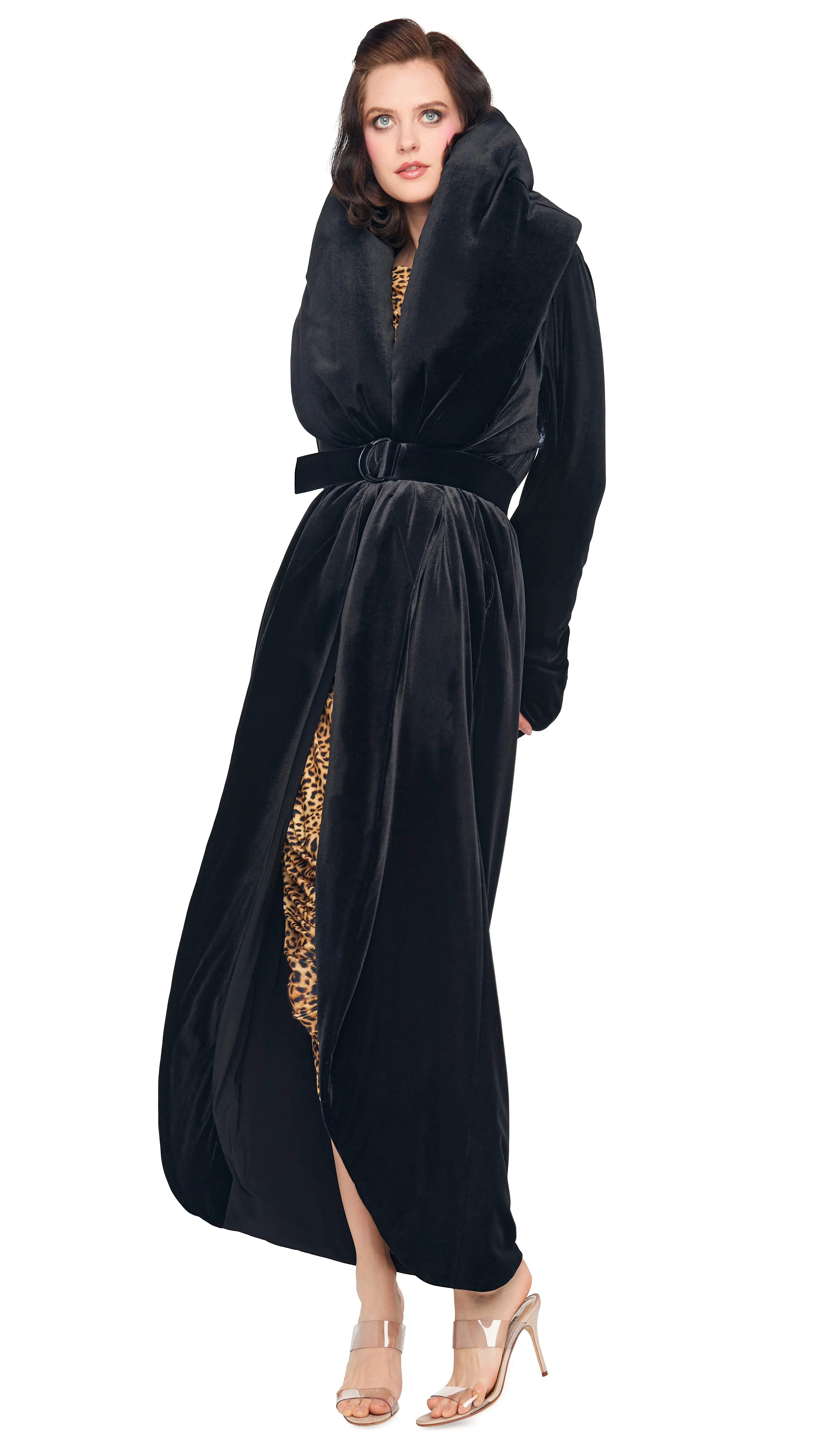 OS SHAWL COLLAR MAXI COAT