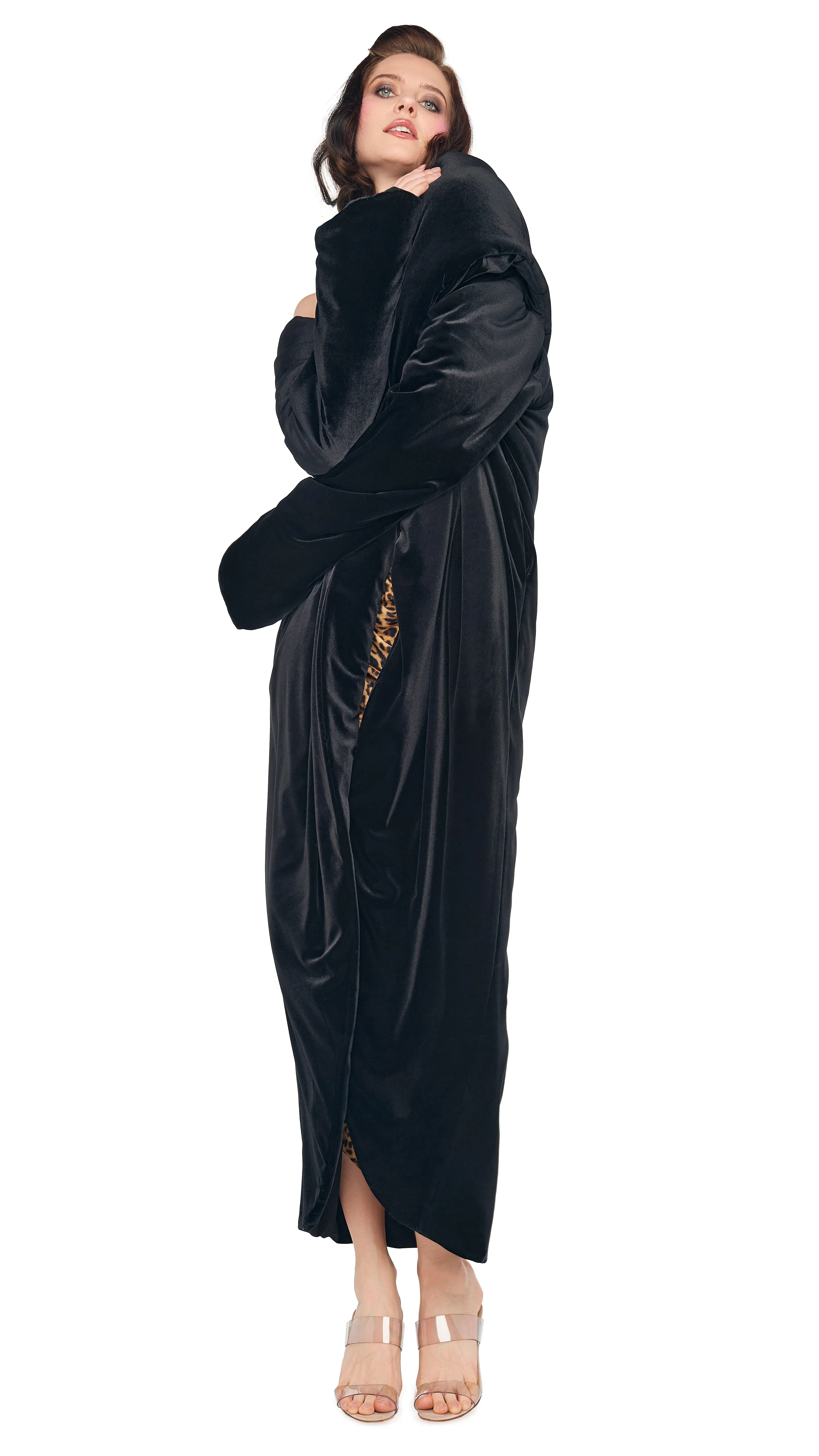 OS SHAWL COLLAR MAXI COAT